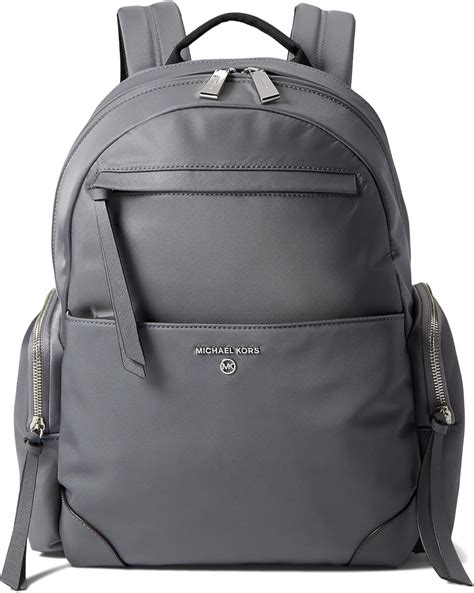 michael kors large jet set leather backpack heather grey|Michael Kors Prescott Large Backpack Heather Grey One Size.